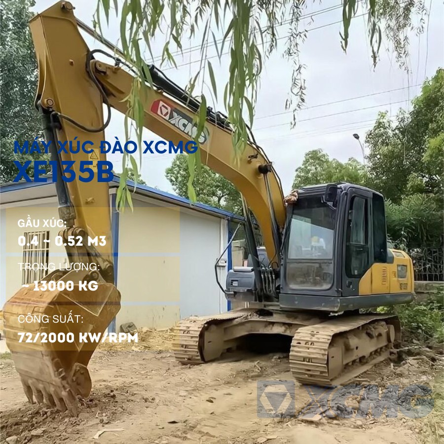 may xuc dao xcmg xe135b 6