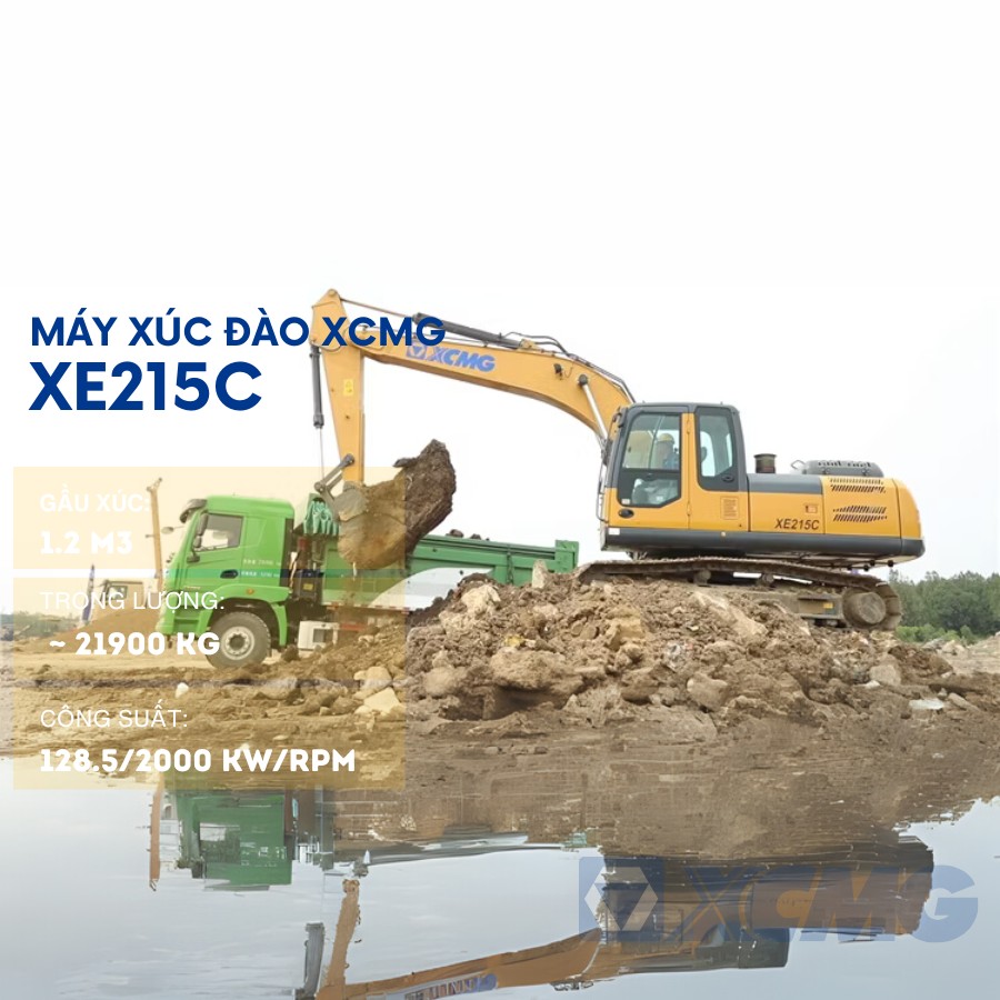 may xuc dao xcmg xe215c 6