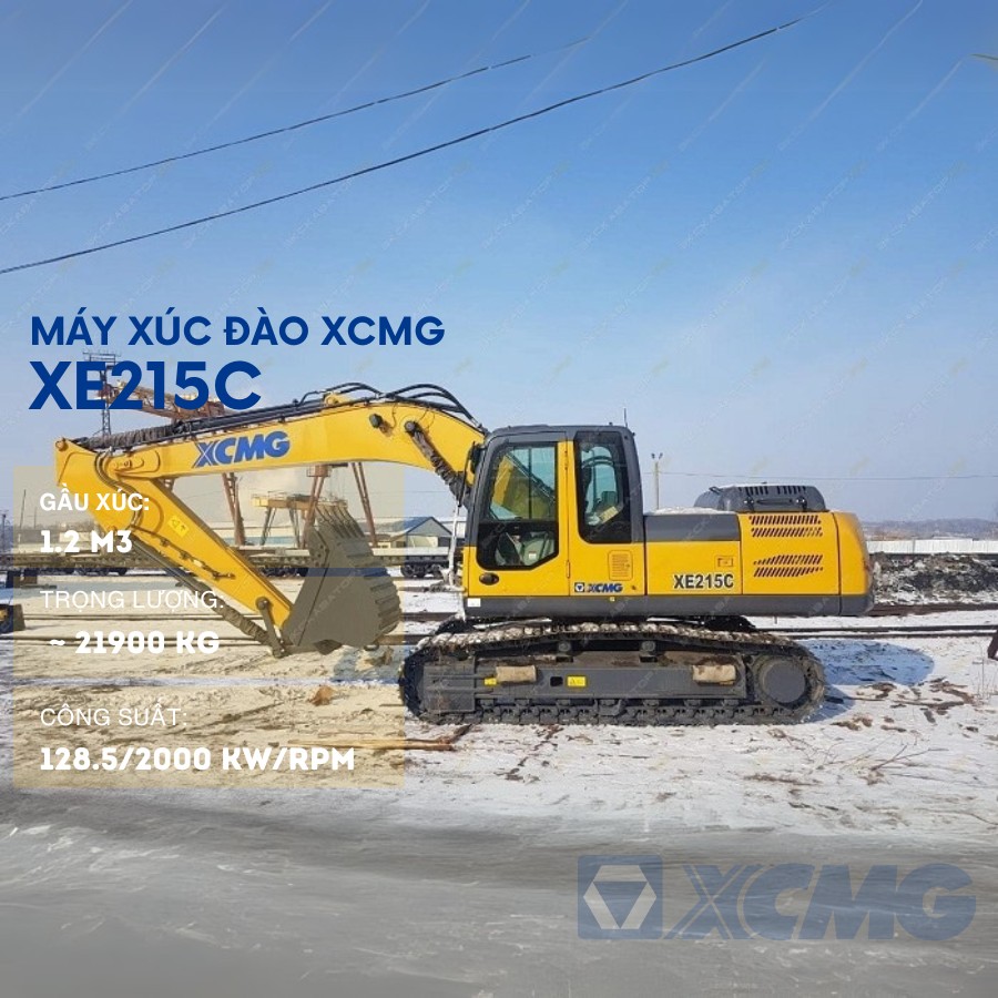 may xuc dao xcmg xe215c 7