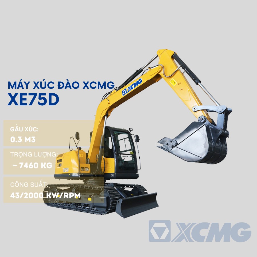 Máy Xúc Đào XE75D