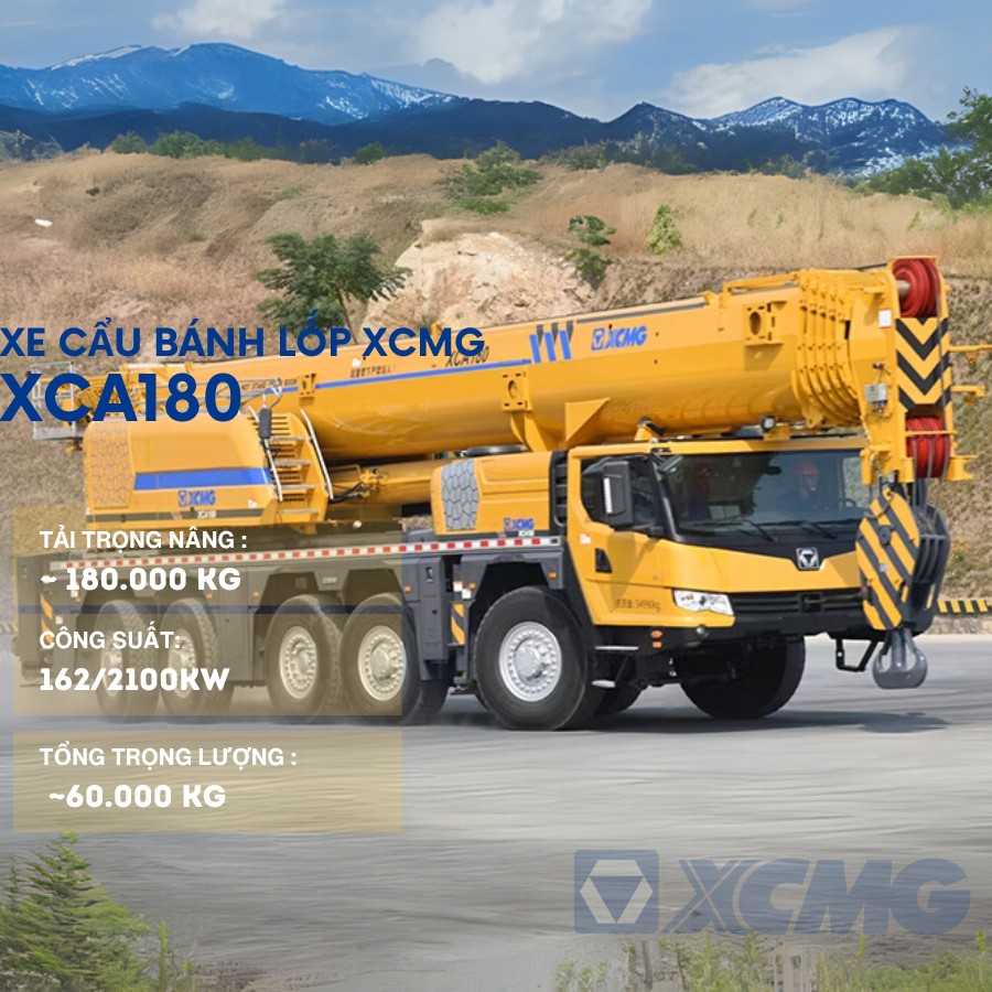 xe cau banh lop 18tan xca180 1