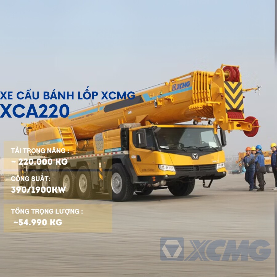 xe cau banh lop 220tan xca220 2