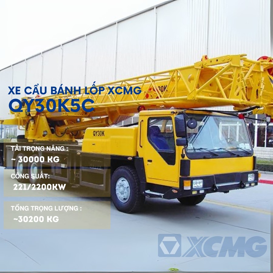 xe cau banh lop 30tan xcmg qy30k5c 5